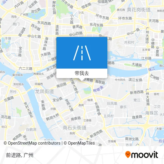 前进路地图