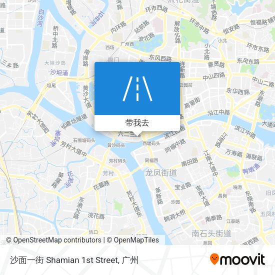 沙面一街 Shamian 1st Street地图
