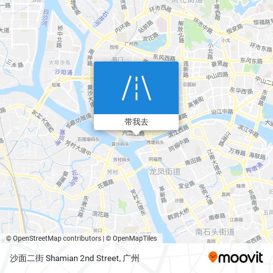 沙面二街 Shamian 2nd Street地图