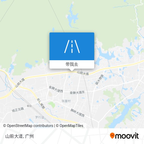 山前大道地图