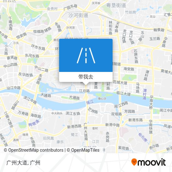 广州大道地图