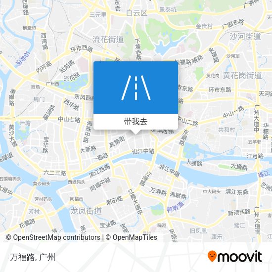 万福路地图