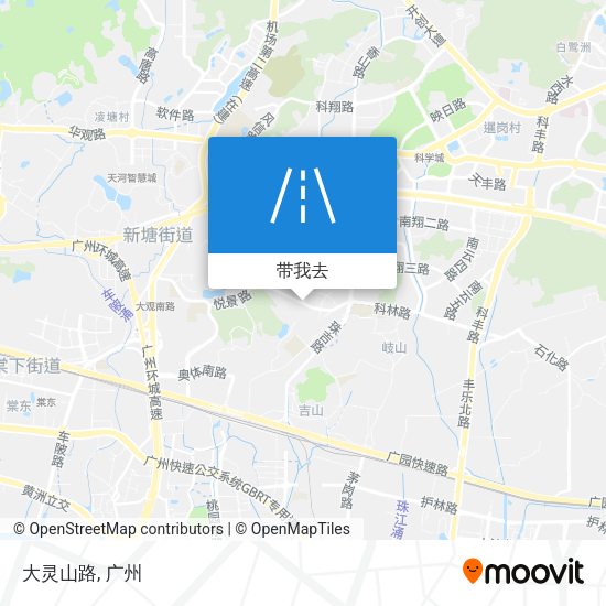 大灵山路地图