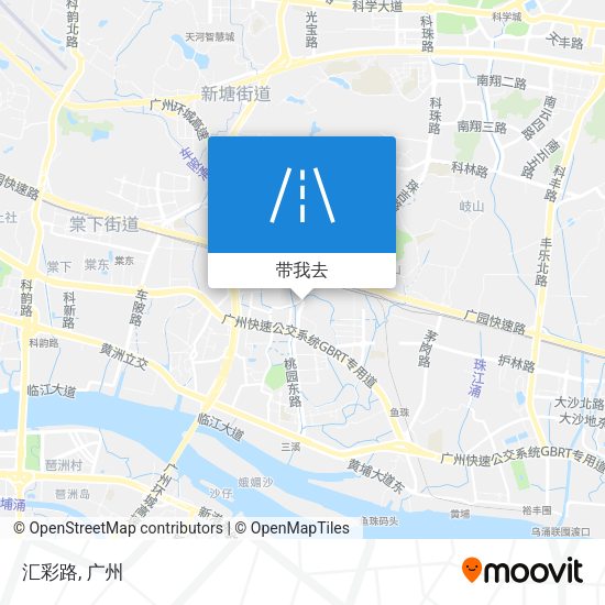 汇彩路地图