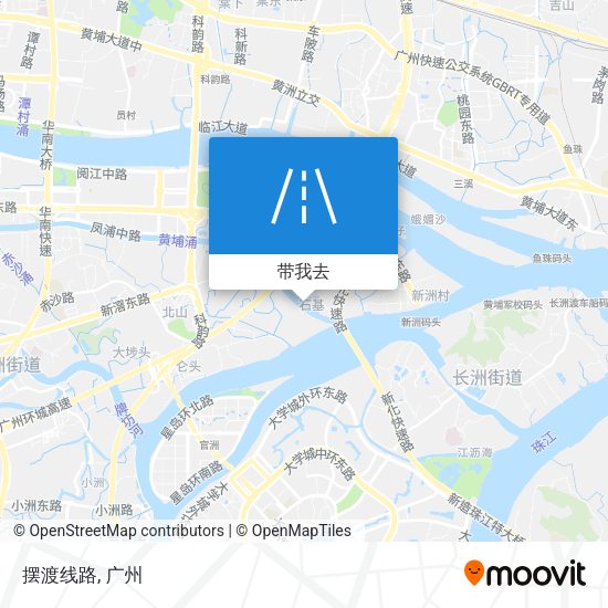 摆渡线路地图