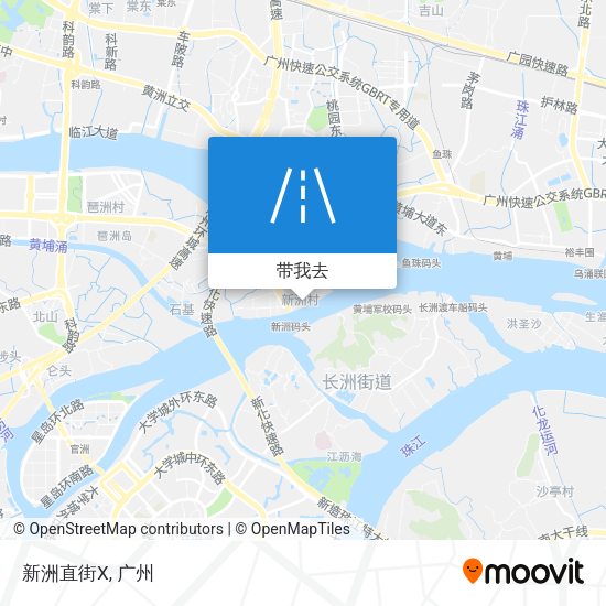 新洲直街X地图