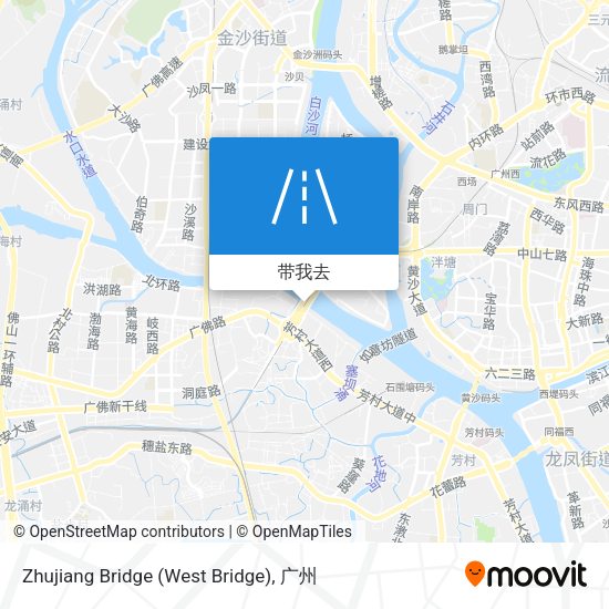 Zhujiang Bridge (West Bridge)地图