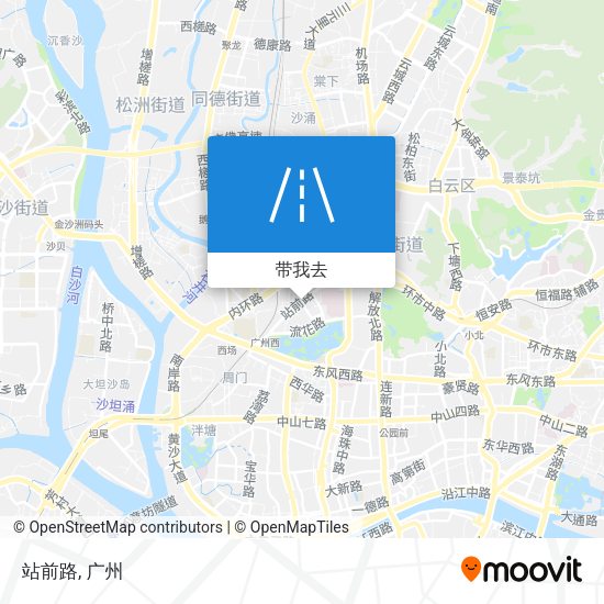站前路地图