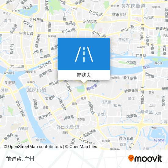 前进路地图