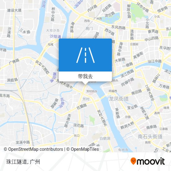 珠江隧道地图