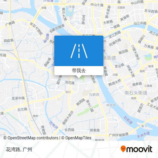 花湾路地图