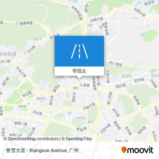 香雪大道 - Xiangxue Avenue地图