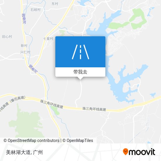 美林湖大道地图