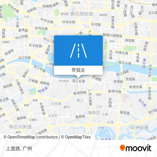 上渡路地图
