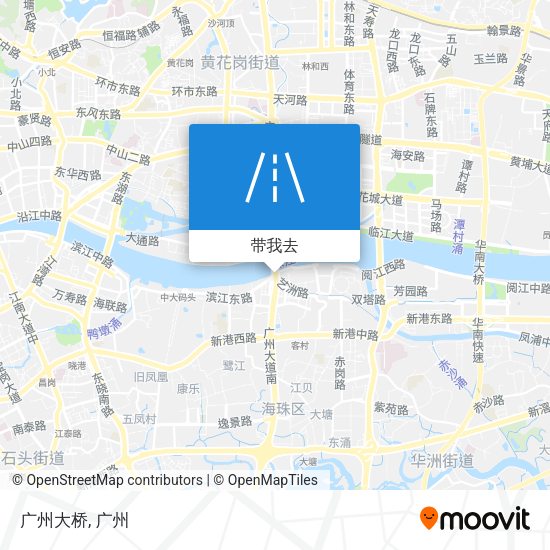广州大桥地图
