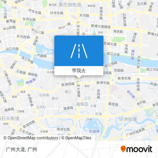 广州大道地图