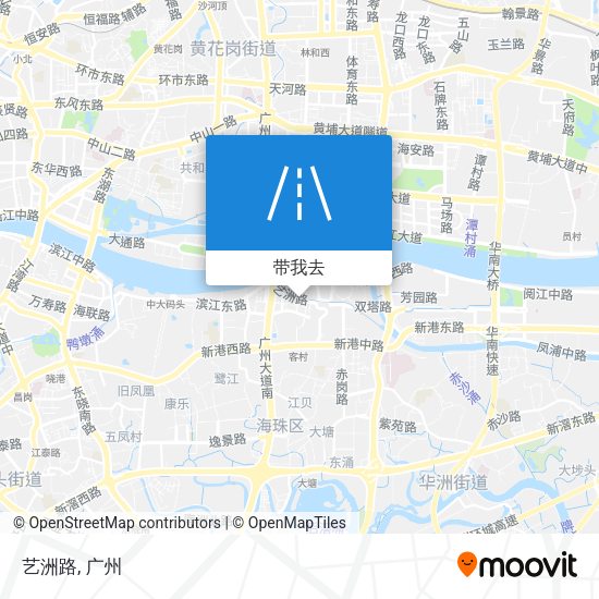 艺洲路地图