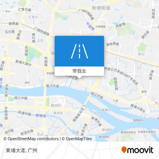 黄埔大道地图