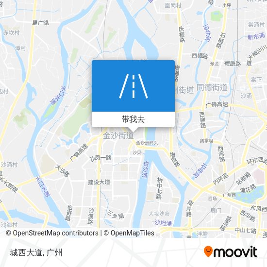 城西大道地图
