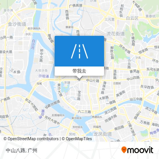 中山八路地图