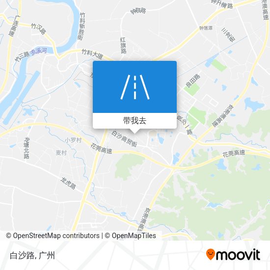 白沙路地图