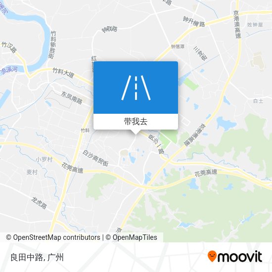 良田中路地图