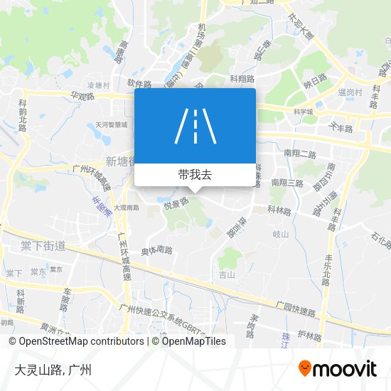 大灵山路地图