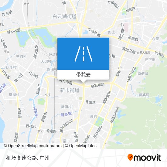 机场高速公路地图