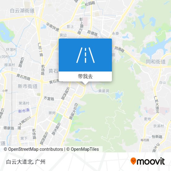 白云大道北地图