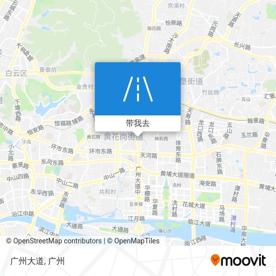 广州大道地图