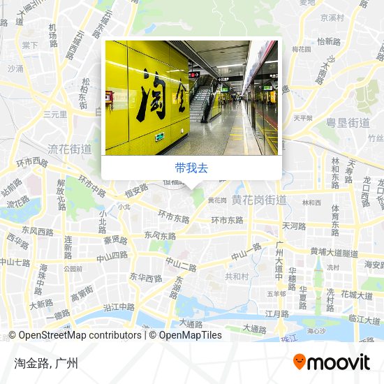 淘金路地图