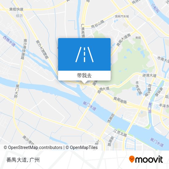 番禺大道地图