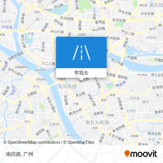 南田路地图