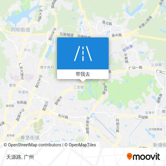 天源路地图