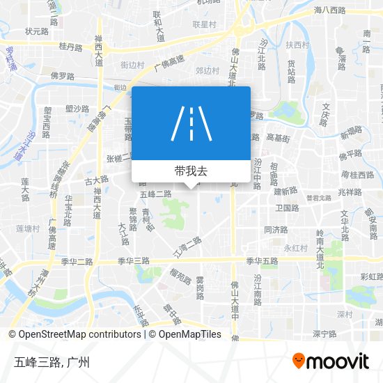 五峰三路地图