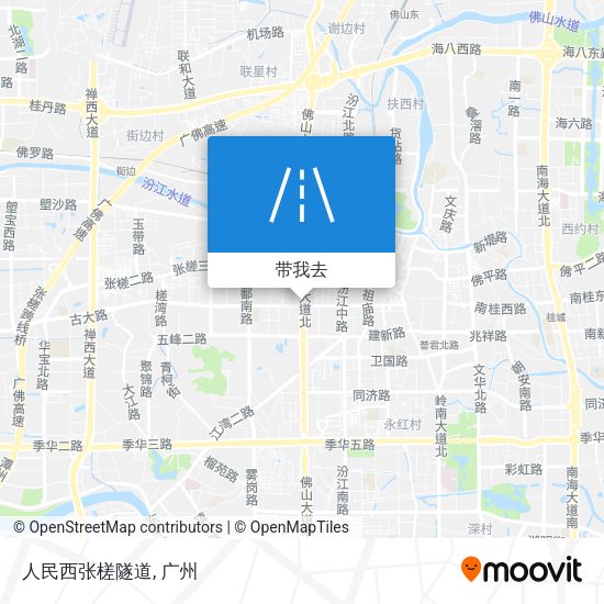 人民西张槎隧道地图