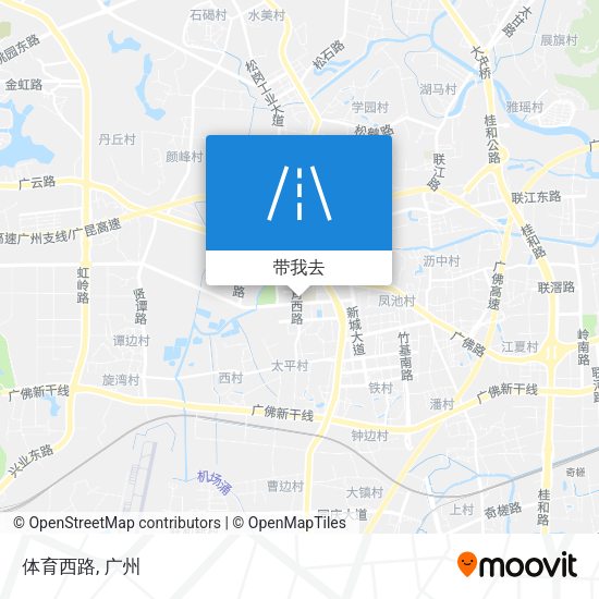 体育西路地图