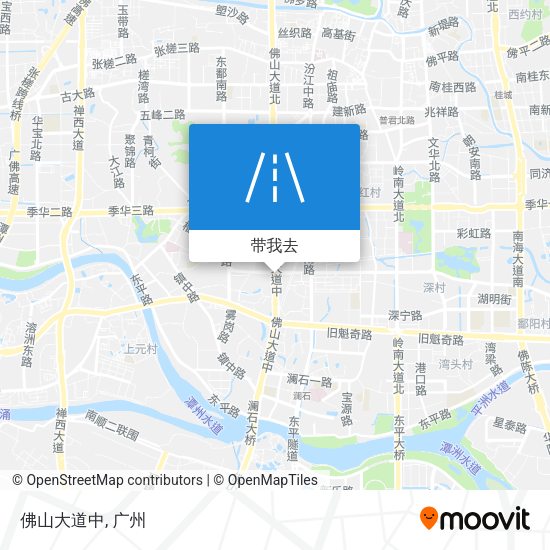 佛山大道中地图