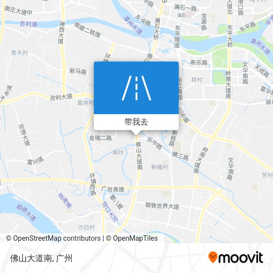 佛山大道南地图