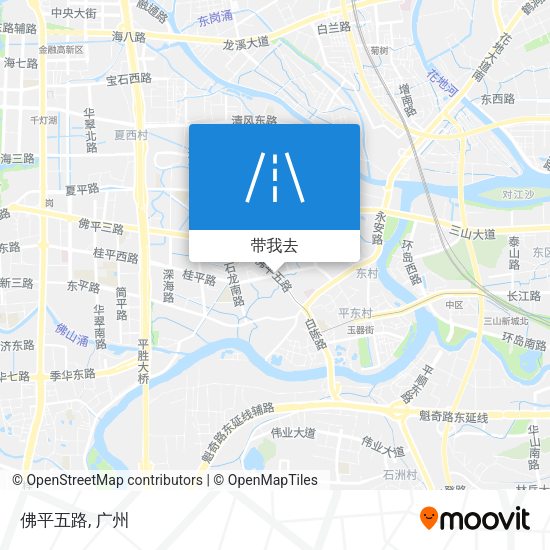 佛平五路地图