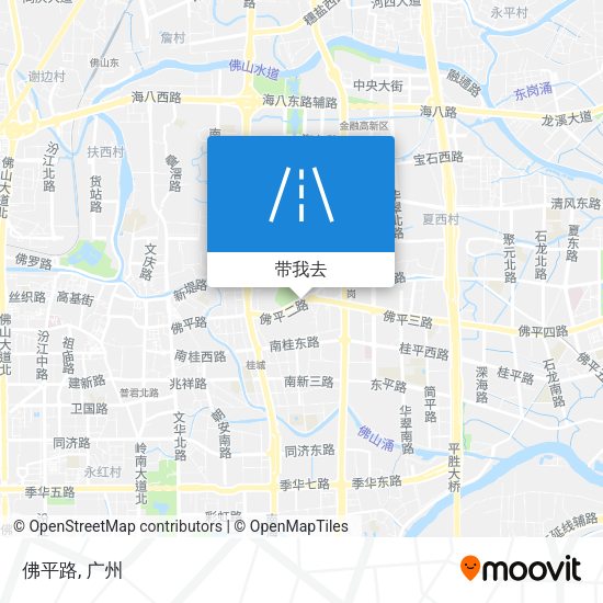 佛平路地图