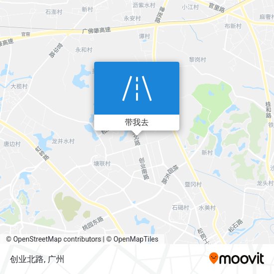 创业北路地图