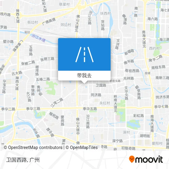 卫国西路地图