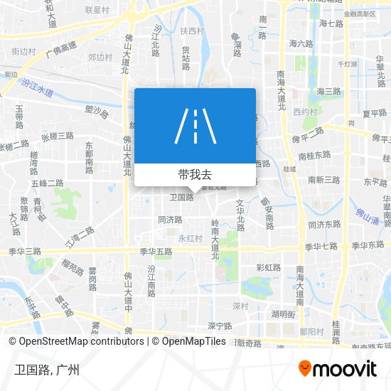 卫国路地图