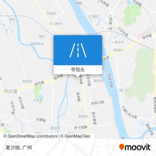 夏沙路地图