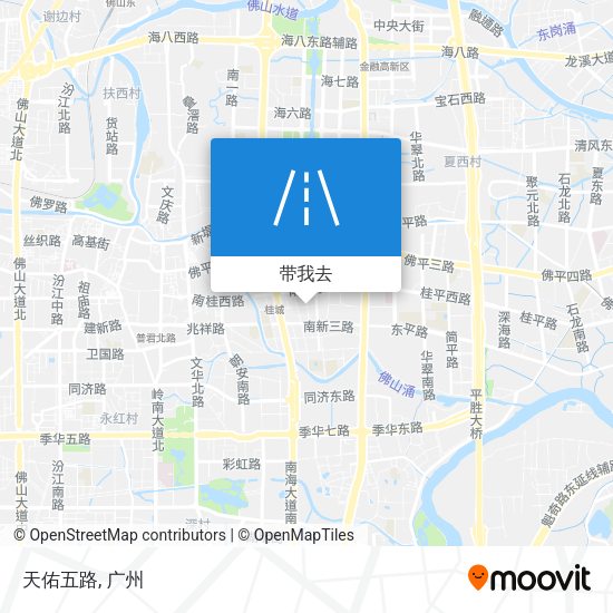 天佑五路地图