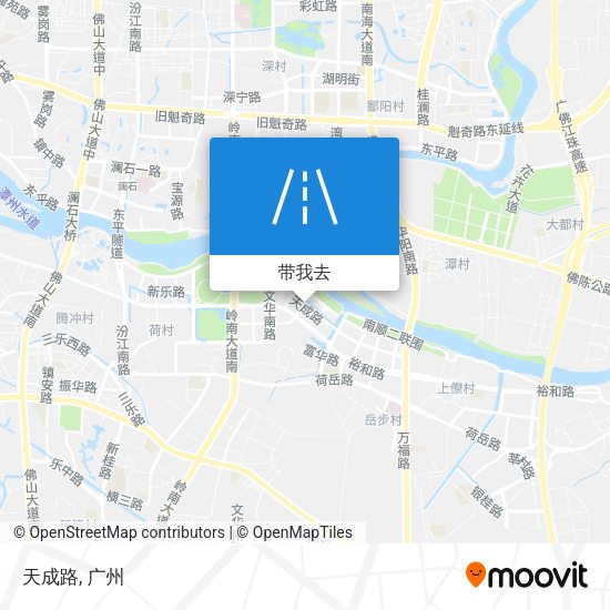 天成路地图