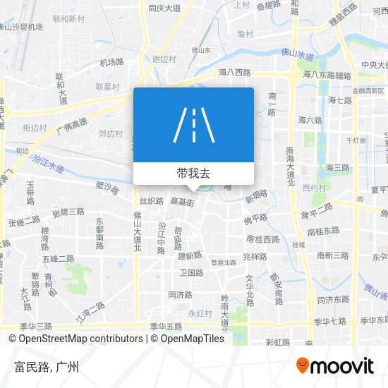 富民路地图