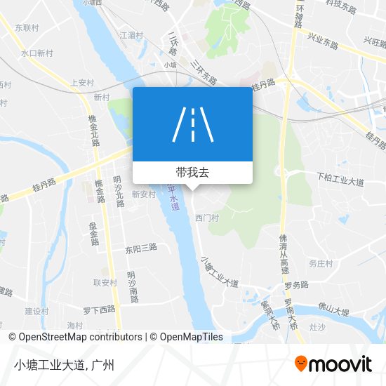 小塘工业大道地图