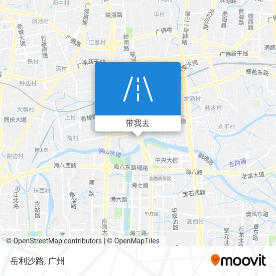岳利沙路地图